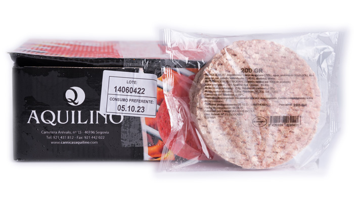 BURGUER BUEY AQUILINO 200 GR 16 UD (CONG)