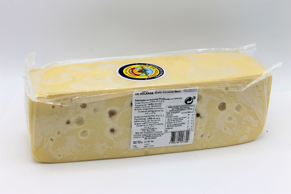 QUESO EMMENTAL BARRA 11X11 3 Kg